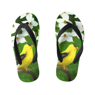 Chinelos Infantis Pintura Goldfinch - Arte Cachorra Original