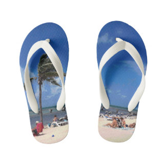 Chinelos Infantis Praia com Palm de Coconut