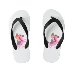 Chinelos Infantis Rapariga de Laranja Fofo Coca-Cola Andando em Unic