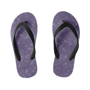 Chinelos Infantis Roxo Sparkle