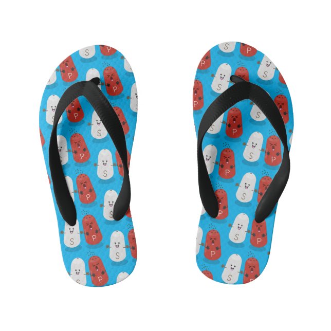 Chinelos Infantis Sal kawaii e cartografia dos pimentões (Pé da cama)
