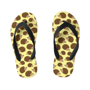 Chinelos Infantis Teste padrão sem emenda dos ouriços (ver.2)