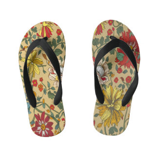 Chinelos Infantis Textura das flores