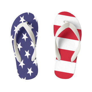 Chinelos Infantis USA American Flag Duo