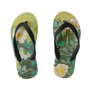 Chinelos Infantis Vincent Van Gogh Rosas Silvestres Arte Fino