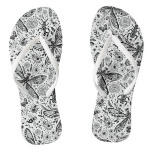 Chinelos Insetos de porta em azul escuro