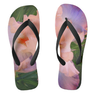 Chinelos Iris de pêssego e Lavanda