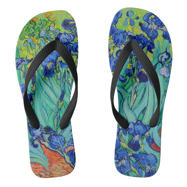 Chinelos Íris de Van Gogh/Azul/Saint Remy (Pé da cama)