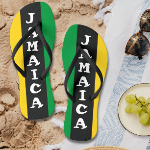 Chinelos Jamaica Colors Green Dourado Black Jamaican