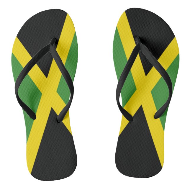 Chinelos Jamaica Flag - Proud Jamaicans Flip fracasso - (Pé da cama)