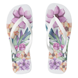 Chinelos Jardim De Flor De Pobres E Dourados