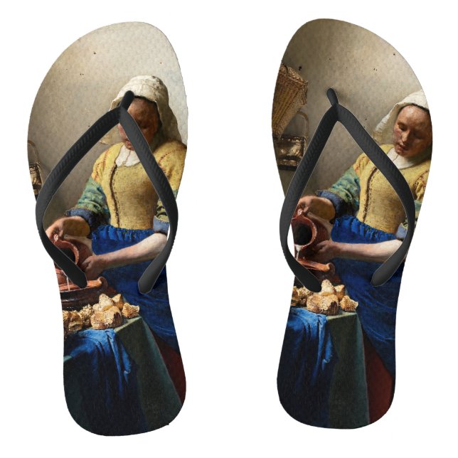 Chinelos Johannes Vermeer - A Leiteira (Pé da cama)