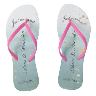 Chinelos Justamente married Flip personalisierbare fracasso