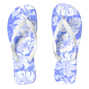 Chinelos Kalakaua Borda Hibisco Havaiano Lavanda
