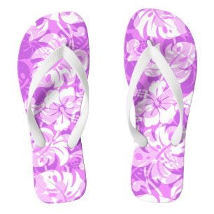 Chinelos Kalakaua Borda Hibisco Havaiano Violeta