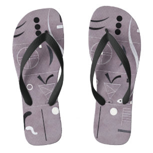 Chinelos Kandinsky - Quatro Partes, abstrato art,