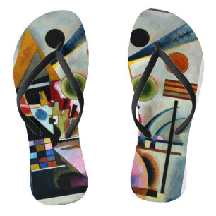 Chinelos Kandinsky - trabalho de arte popular,
