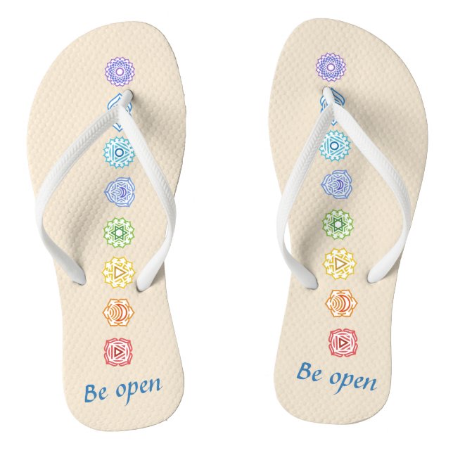 Chinelos Kundalini Yoga Chakras Seja Aberto (Pé da cama)
