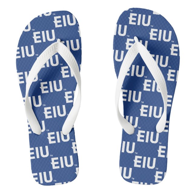 Chinelos Letra EIU em bloco (Pé da cama)