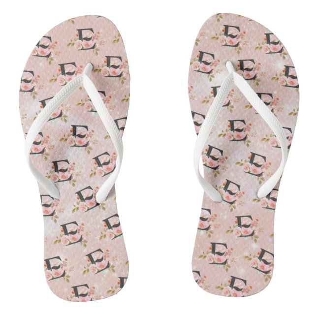 Chinelos Letter E Flip Flops (Pé da cama)