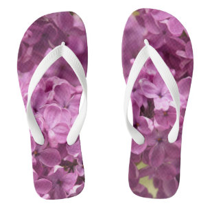 Chinelos Lilacs Flowers Flip Flops