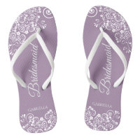 Lugar Branco sobre Casamento Dusty Purple Bridesma