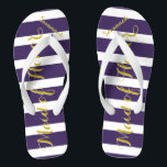 Chinelos Madrinha de casamento personalizada Amarelo roxo q<br><div class="desc">Chinelos Ricas,  Douradas e Púrpuras,  Festas de casamento Noiva,  Bridesmaid ou Madrinha de casamento. Mesmo para as caras,  o noivo,  o melhor homem e os Padrinhos de casamento.</div>