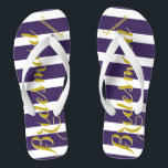 Chinelos Madrinha de casamento personalizada Amarelo roxo q<br><div class="desc">Chinelos Ricas,  Douradas e Púrpuras,  Festas de casamento Noiva,  Bridesmaid ou Madrinha de casamento. Mesmo para as caras,  o noivo,  o melhor homem e os Padrinhos de casamento.</div>