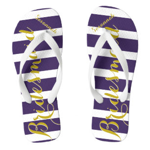 Chinelos Madrinha de casamento personalizada Amarelo roxo q
