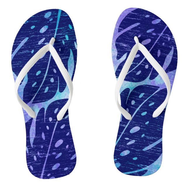 Chinelos Maikai Havaiana Monstera Leaf Tie-Dye Blend (Pé da cama)