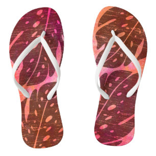 Chinelos Maikai Havaiana Monstera Leaf Tie-Dye Blend