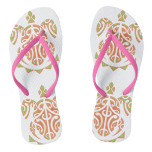 Chinelos Manga e Tartaruga Polinésia Limão