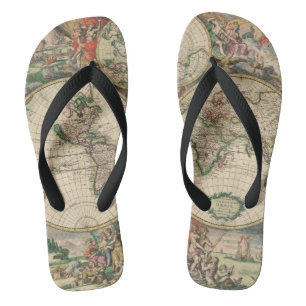 Chinelos Mapa do mundo antigo