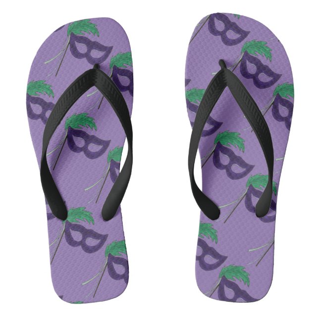 Chinelos Mascarada de Máscara de Teatro de Drama Roxo (Pé da cama)