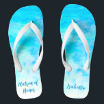 Chinelos Matrão de Honra Azul Aqua Minimalista<br><div class="desc">Esta Matrona de Gradação Azul de Aqua Minimalista de chinelos de Honra é um presente memorável para membros festas de casamento: noiva, damas de honra, mãe da noiva, madrinha de casamento... Eles adicionarão uma dose de na moda de brilho ao seu dia de casamento, festa de solteira ou outra celebração....</div>