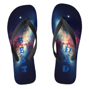 Chinelos Melhor Pai Personalizado Azul Cosmos 