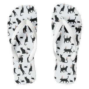 Chinelos Mikitiez assustador bombay gato preto halloween