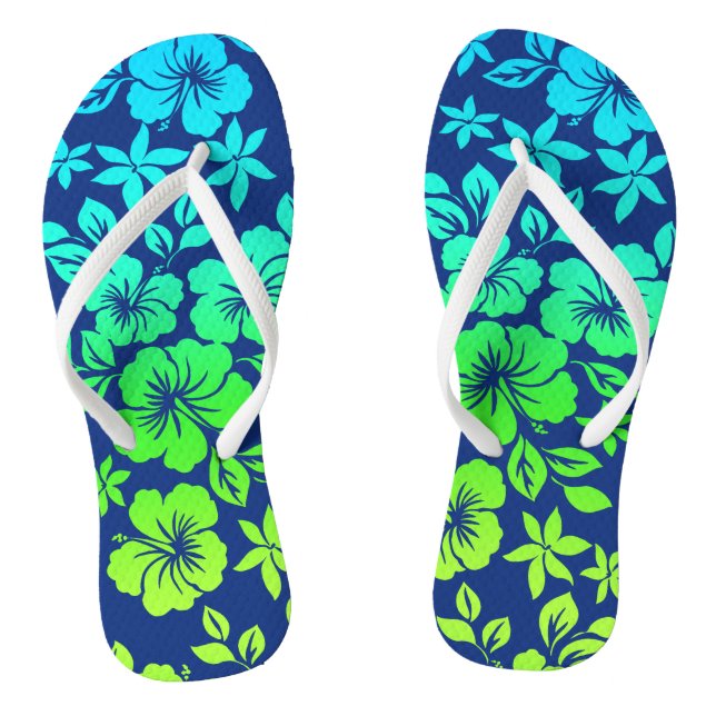 Chinelos Mistura de Ilhas Flor de Hibisco Havaiano (Pé da cama)