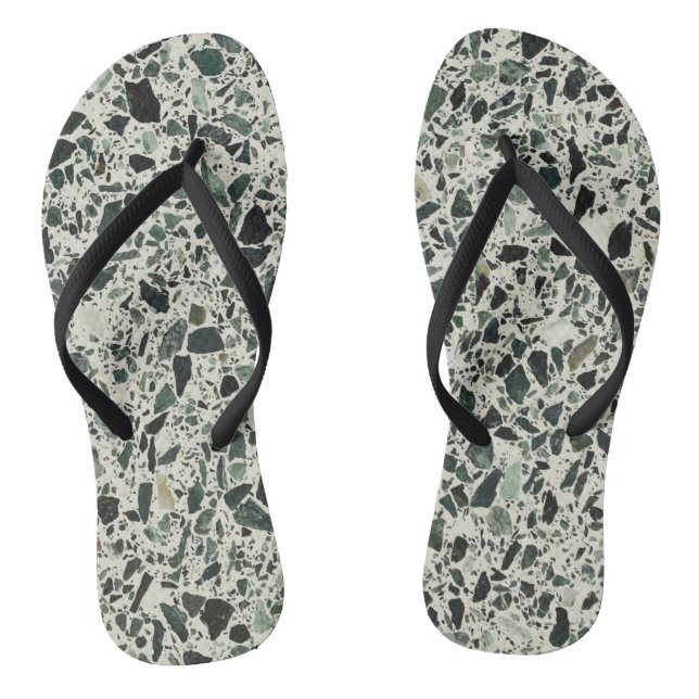 Chinelos Modern Green Terrazzo (Pé da cama)