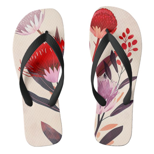 Chinelos Moderno Minimalista Botânico Floral Boho (Pé da cama)