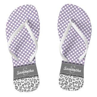 Chinelos Monogramas Personalizados de Impressão de Padrão d