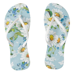 Chinelos Na moda lindo padrão floral brilhante 2
