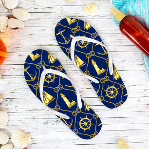 Chinelos Náutico Dourado azul