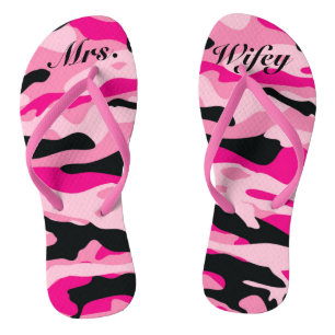Chinelos Noiva GI Jane, Partido Pink da Camuflagem Militar
