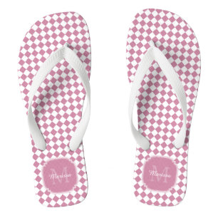 Chinelos Nome Monograma Chic Cashmere Rosa verificado