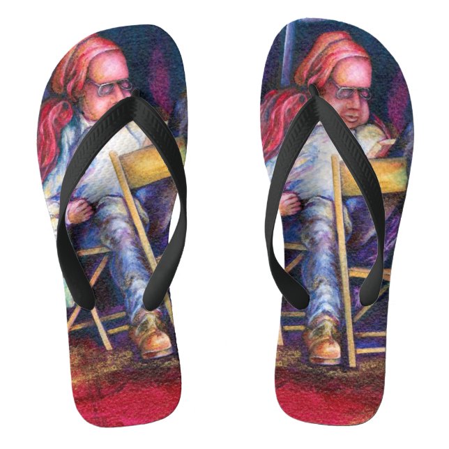 Chinelos Norman prefere desenhar dormindo (Pé da cama)