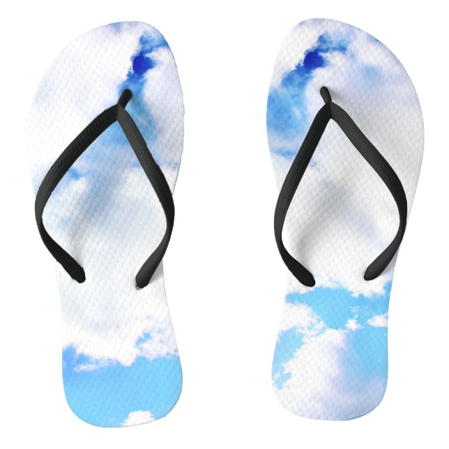 Chinelos Nuvens Brancas Fofas e Céu Azul (Pé da cama)