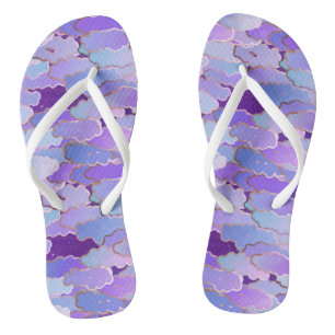 Chinelos Nuvens japonesas, amanhecer, crepúsculo, roxo prof