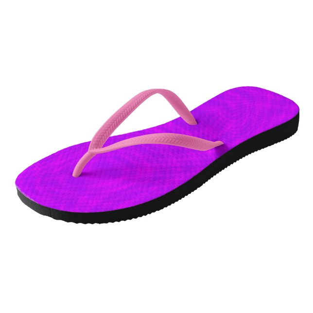 Chinelos Onda Moiré Rosa e Roxo (Inclinado)