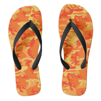 Chinelos Orange Camo